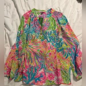 Lilly Pulitzer NWT Elsa Top in Lovers Coral